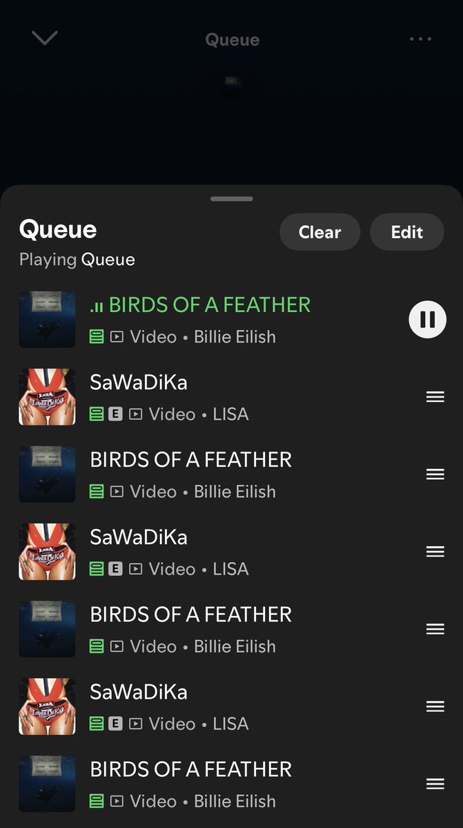 BillieSpotify_'s tweet photo. ONE LAST PUSH! 🚨

“BIRDS OF A FEATHER” is only 40 MILLION streams away from surpassing 4 BILLION streams on Spotify.

We’ve once again teamed up with Lillies (LISA fans), who will be helping us stream! @Lalisadenmark @Lisa_streams

Let’s return the support and stream “SaWaDiKa” by LISA from Spotify’s “Today’s Top Hits” playlist! ❤️