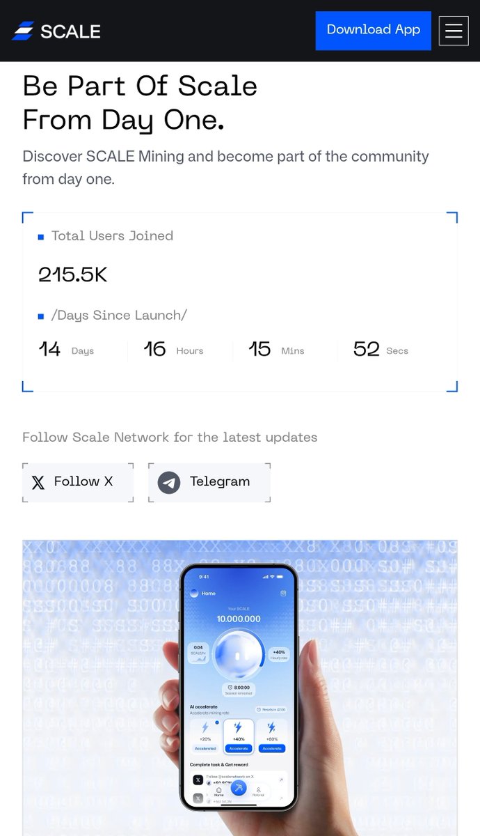 LSSN229's tweet photo. 🚀 SCALE NETWORK is still in its early days.

⛏️ Mine $SCALE
🧠 Proof of Intelligence
🔄 Rewards halve every 4 months
💰 1B total supply
👥 215K+ users already joined

Early participation matters.👀

👉 https://t.co/VDyES4EKWb

💬 https://t.co/qwufsEkm8H

#ScaleNetwork #SCALE #AI https://t.co/21Pp7A1583