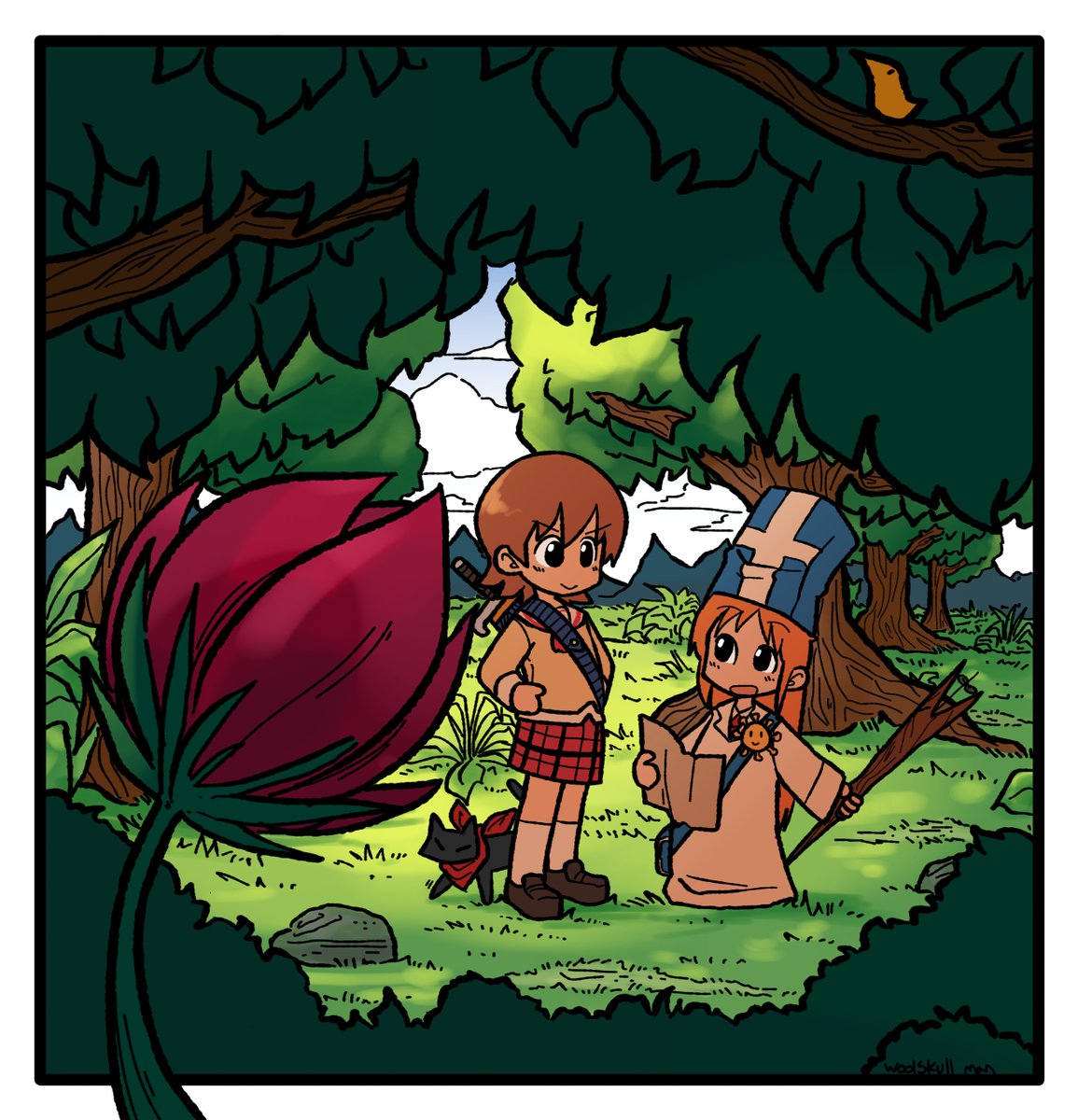 woolskullman's tweet photo. Yuuko and Adventurin' https://t.co/3EdLYymldC