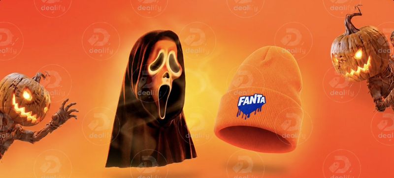 DealifyGroup's tweet photo. UNLIMITED FREE FANTA HALLOWEEN APPAREL

Sign in and test your luck with the prize wheel
You have a chance to win either a Scream face mask or a Fanta hat
Can ask your family and friends to try it out as well! https://t.co/Z1PJU17LuV