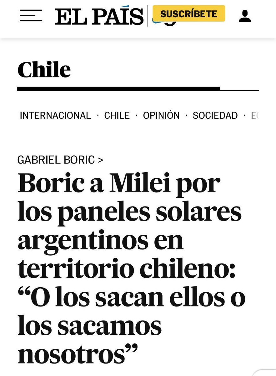 QColoradac's tweet photo. Boric si que ponía límites con el trastornado de @JMilei y todos sus payasos https://t.co/6VoQDKU2yp