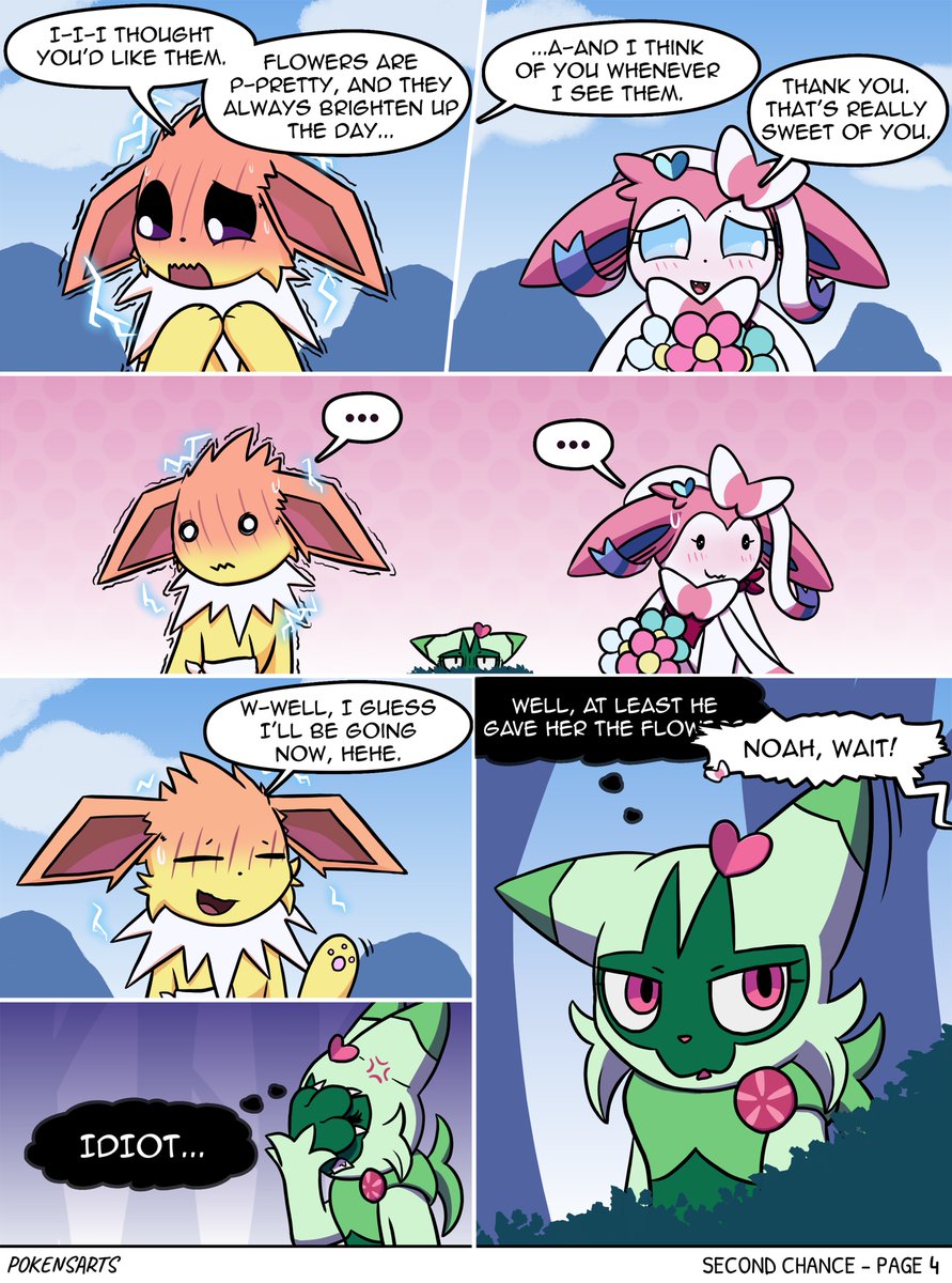 pokensarts's tweet photo. Noah's second chance - Page 4 (It's not over yet)
#jolteon #sylveon #floragato https://t.co/9MMR1UBuOq