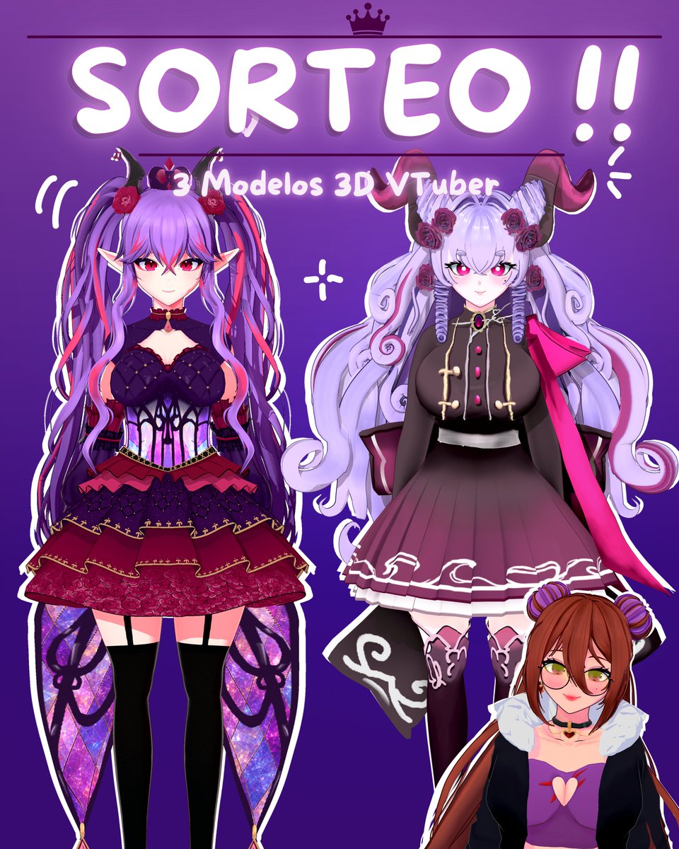 PanWo341's tweet photo. 🍞❗‼️SORTEO DE 3 MODELOS 3D VTuber ‼️❗🍞  

Estaré eligiendo a 3 personas para hacerles un modelo 3D para vtubing.

Requisitos:   
- Seguirme ✅ 
- Darle like  y RT 💌 
- Comentar una referencia del modelo 👀  

Finaliza el 10/09 📆

#Vtuber #SorteoVTuber #giveaway #Warudo https://t.co/gZwVh8TXqu