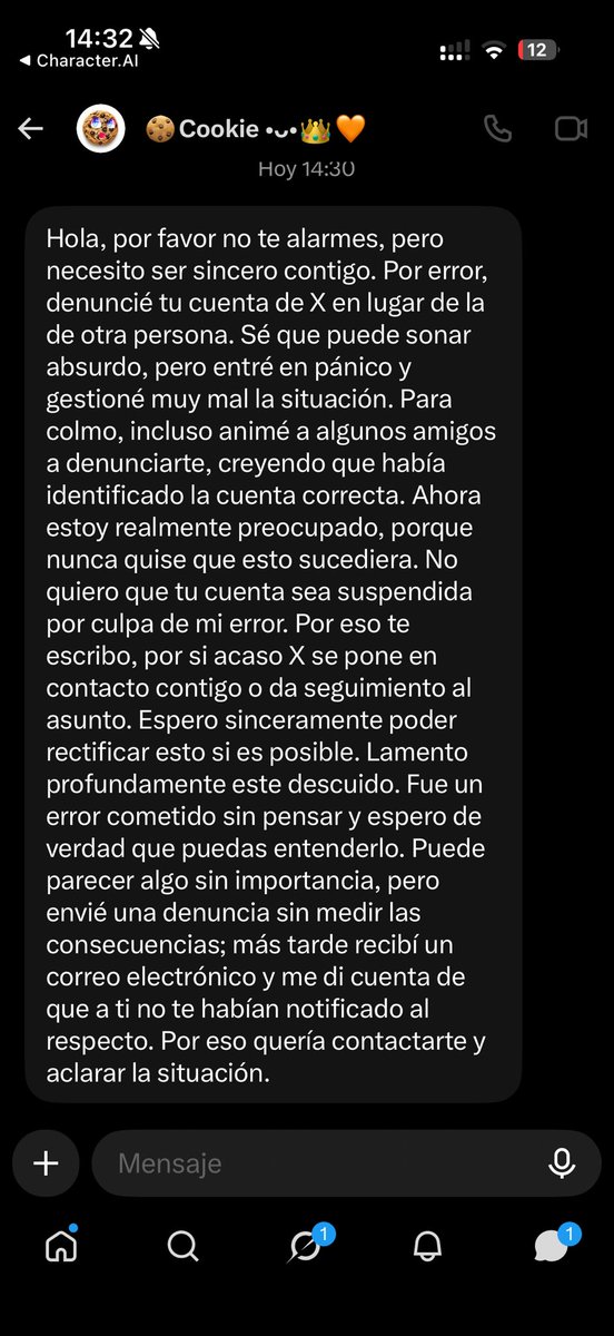 im_satzuki's tweet photo. @CookieDeTrolli @X Hola?? Recién veo que tu cuenta fue Hackeada. Yo recién recibo este mensaje de parte de TU CUENTA! https://t.co/PgbILwOrn7