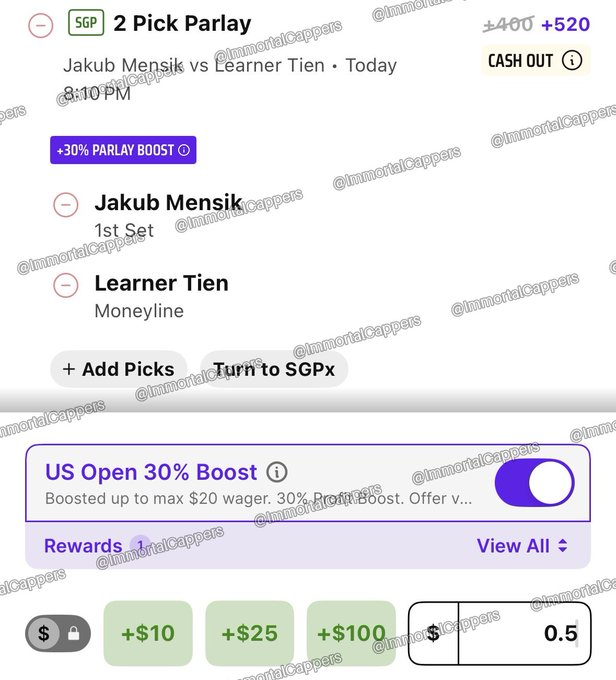 ImmortalCappers's tweet photo. @A11Bets We're following Beat The Books Gator's play 🤑 https://t.co/XRdfvTUhb9