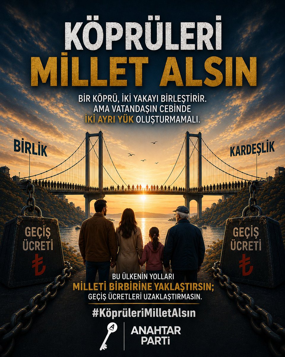 farukdemirf's tweet photo. #KöprüleriMilletAlsın
@anahtarparti 
@yavuzagiraliog 
@metinbaydar63 
@Aparti63 
@OzcanGngr 
@anahtararge https://t.co/G4sJy4YMJ6