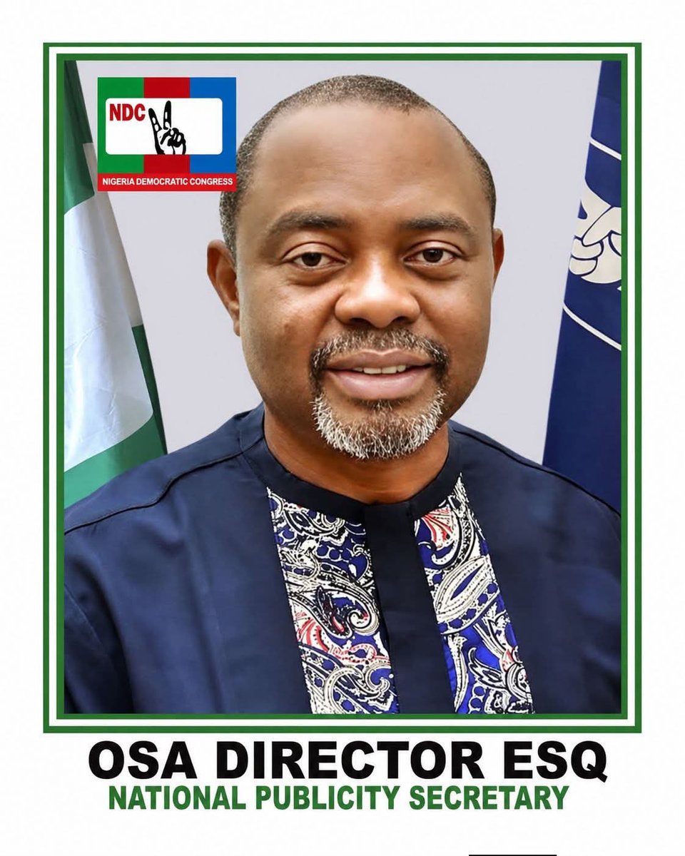 NigeriaNDCHQ's tweet photo. PRESS STATEMENT

NDC REAFFIRMS PRESENCE IN ALL 28 STATES: WE HAVE GOVERNORSHIP CANDIDATES FOR 2027

The Nigeria Democratic Congress ,NDC has been shocked to discover a false story and deliberate propaganda circulating in sections of the media and on social media claiming that the NDC does not have governorship candidates in 12 states ahead of the 2027 general elections.

We state categorically that this claim is false, malicious, a lie from the pit of hell, and intended to mislead Nigerians and undermine the growing momentum of the NDC nationwide.

For the avoidance of doubt, the NDC has duly nominated and has governorship candidates in all the 28 states where governorship elections will take place in 2027.

Our party is fully prepared, fully structured, and fully on ground in every state of the federation. The NDC is not a regional party. We are a national movement with candidates, structures, and supporters in all 36 states and the FCT.

To set the record straight, below are the NDC Governorship Candidates in the 12 states falsely listed in the propaganda:

NDC GOVERNORSHIP CANDIDATES - 2027

1. Zamfara State:  Senator  Kabiru Marafa 
2. Borno State: Rtd Rear Admiral  Ibrahim Sanusi Kasim 
3. Cross River State: Hon. John Odey 
4. Akwa Ibom: Babanta Michael Okon
5. Ebonyi State: Nwofe Boniface 
6. Plateau state: Yakubu Solomon Ndam 
7. Katsina State: Ilu-Barde Aliyu
8. Kebbi State: Alhaji Umar  Usman Besse
9.Yobe state: Jonga Yahaya Gabakau
10. Jigawa State: Dutse Aminu Sani 
11. Taraba State: Prof Yahaya Mohammed Sani 
12. Niger state: Abdu Sidi Bomi 

A CALL TO THE MEDIA
We urge media houses, journalists, bloggers, and content creators to scrutinize their sources and verify information before publishing. Journalism thrives on truth, not rumors. Peddling unverified propaganda only erodes public trust in the media and in our democracy.

The NDC remains committed to issue-based politics. We will not be distracted by sponsored falsehoods.

CONCLUSION
Nigerians are tired of the old order. They are tired of recycled failures. The NDC is the preferred party to salvage Nigeria. With credible candidates, a clear manifesto, and a commitment to security, jobs, and accountability, we are ready to rescue and rebuild this nation in 2027.

We call on all Nigerians to join the movement. The rescue mission has started.

Signed:
Osa Director Esq 
National Publicity Secretary
Nigeria Democratic Congress ,NDC
For inquiries:  @DirectorOsa