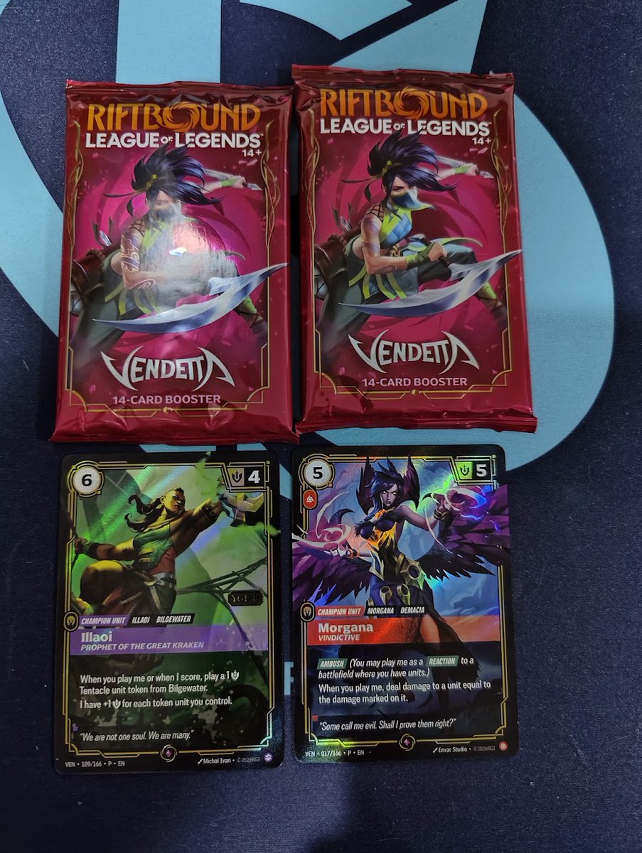YellowRiftbound's tweet photo. ⚔️ Skirmish Vendetta I – Ludotrotter Tours

👥 5 players

🏁 5th
R1 vs Rengar 🐾 : 🟢🟢 🎲
R2 vs Irelia 🌸 : 🟢🔴🔴
🚪 Dropped to play another Skirmish https://t.co/OVr5VuMVFv
