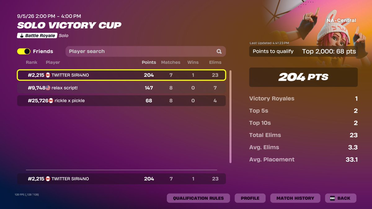 SIRI4NO's tweet photo. evil fortnite last game i had zero movement 1p off qual. https://t.co/mlxIQh8oDy