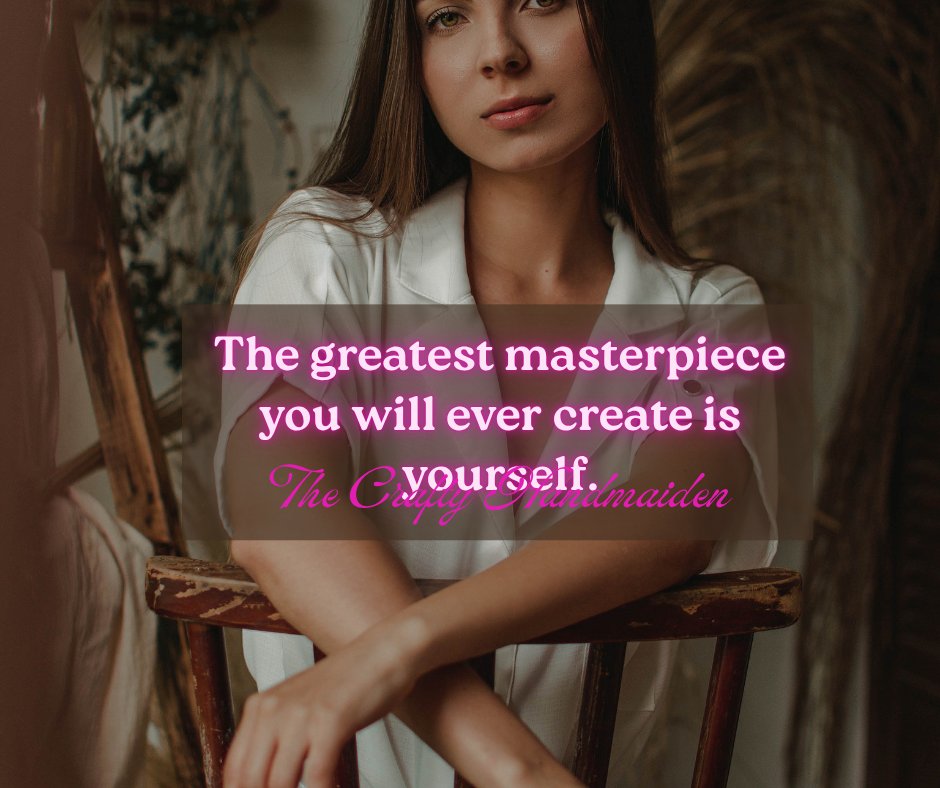 mena_callaghan's tweet photo. What is today's quote?
π»The greatest masterpiece you will ever create is yourselfπ»
#FutureYou #dailyquotes #craftyhandmaidenquotes #motivation #SuccessJourney https://t.co/bhWTZ2Vahd