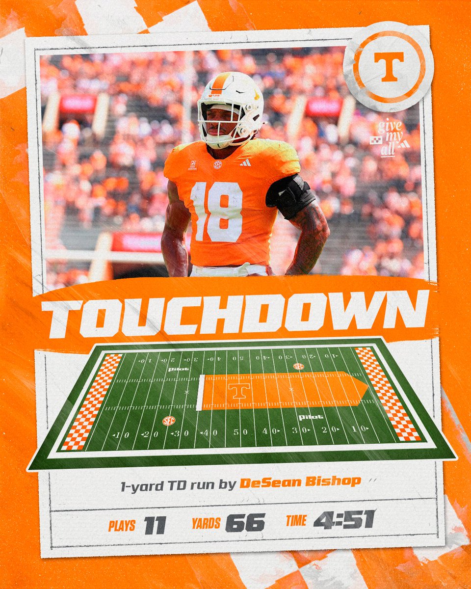 Vol_Football's tweet photo. a 25-yard pass from Faizon Brandon to Radarious Jackson set up the short TD https://t.co/qzh2e5lNgT