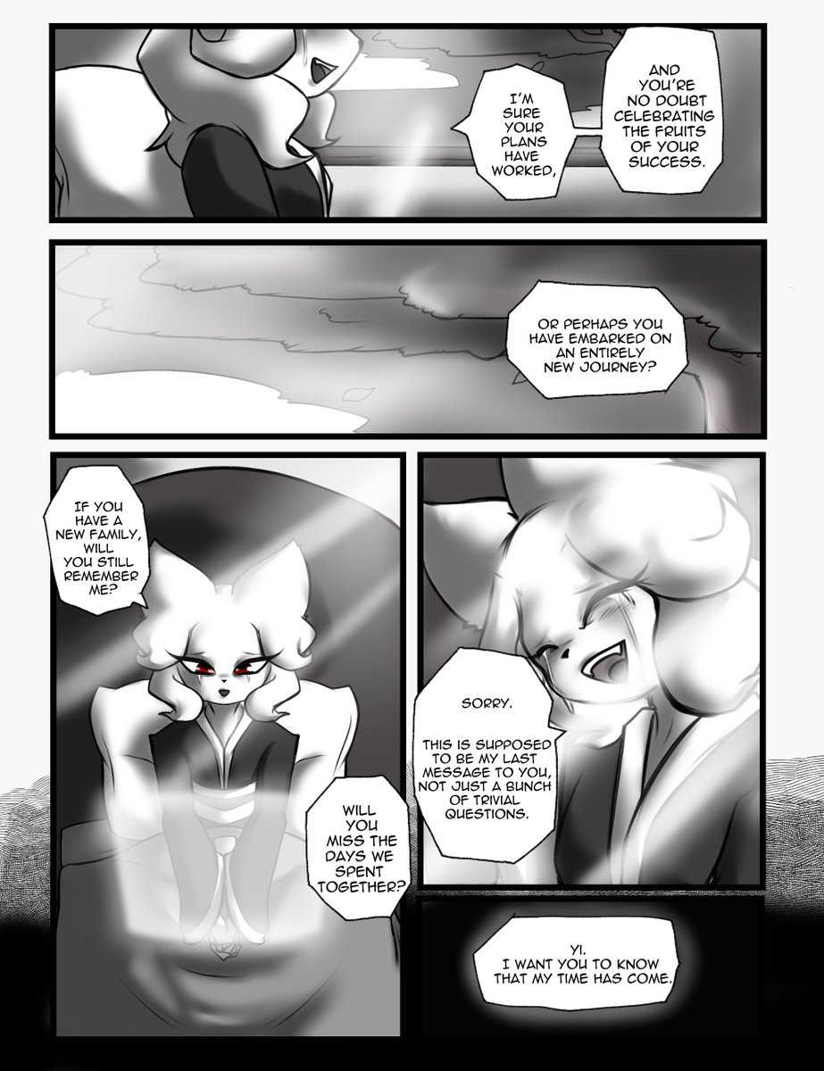 EDworldINK's tweet photo. [ BIG SPOILER FROM NINE SOLS!!! ]

"My dear brother..."

I made this comic mostly so I could remember this significant moment that made me reflect on my life. 

A precious message.

#ninesols #redcandlegames https://t.co/7RYoKiP18Z