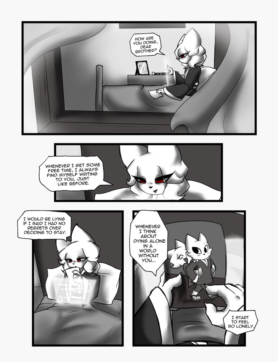 EDworldINK's tweet photo. [ BIG SPOILER FROM NINE SOLS!!! ]

"My dear brother..."

I made this comic mostly so I could remember this significant moment that made me reflect on my life. 

A precious message.

#ninesols #redcandlegames https://t.co/7RYoKiP18Z