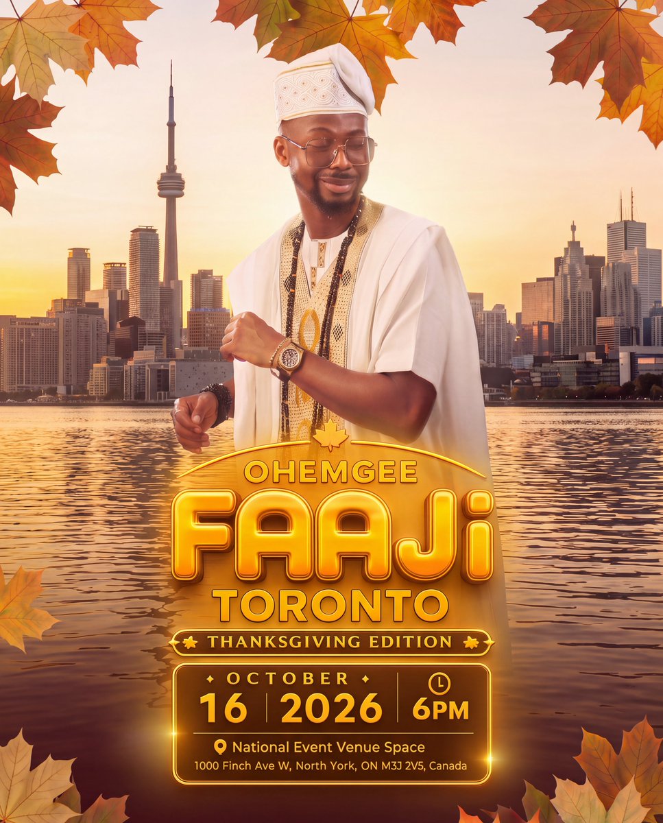 EmmaOhMaGod's tweet photo. Ohemgee Faaji Friday Lagos, Canada and London tickets available at https://t.co/TOedJsEZj7 https://t.co/IW1iIfypDc