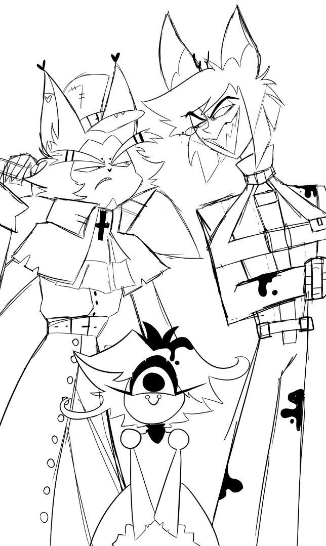 kiki_only7's tweet photo. I like this trio!:D
#Husk #Niffty #Alastor #HazbinHotel https://t.co/frXsoVrZea