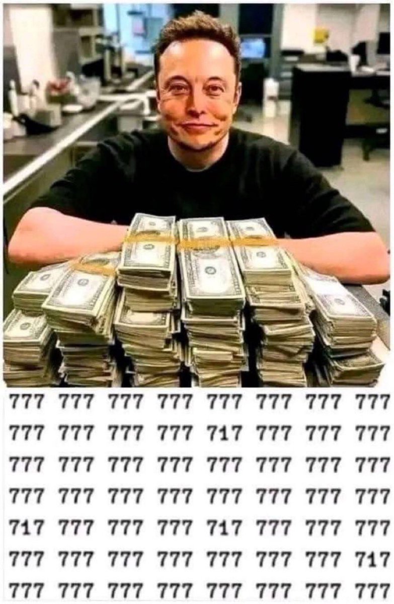 Patriotism87543's tweet photo. So far no one has found another numbers apart from 777, no winners yet 👀 https://t.co/2FvBOEw0ib