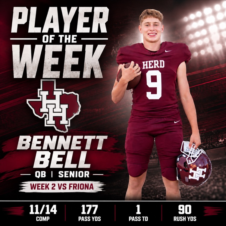 HISD_Sports's tweet photo. Herd Football Players of the Week
#HerdONE https://t.co/cOn4d9g6zE