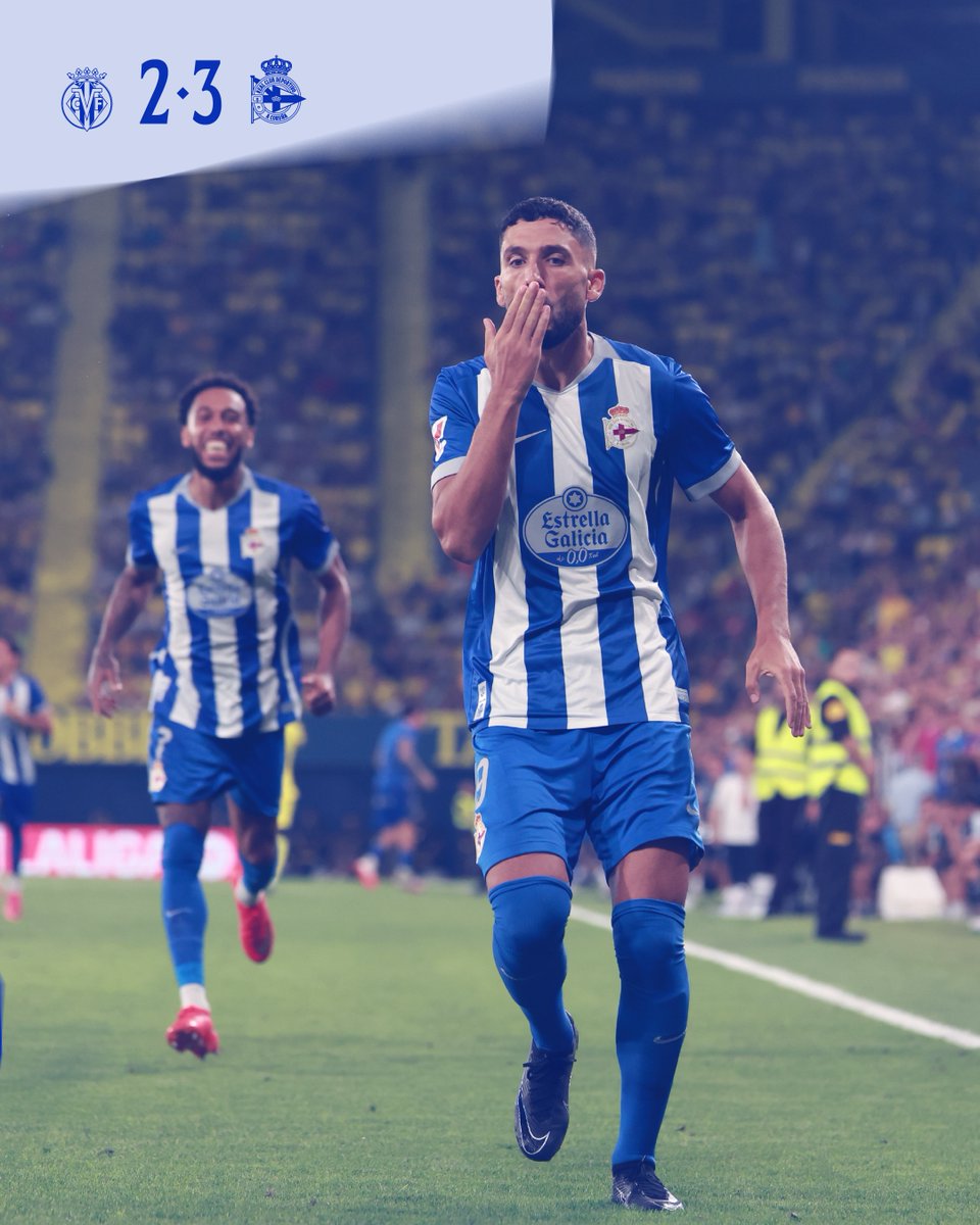 RCDeportivo's tweet photo. 🔚 Fiiiiiiinaaaal do #VillarrealDépor

⚽️  | 2️⃣ - 3️⃣ | 

#LaLigaEASports https://t.co/gqLNx20yZF