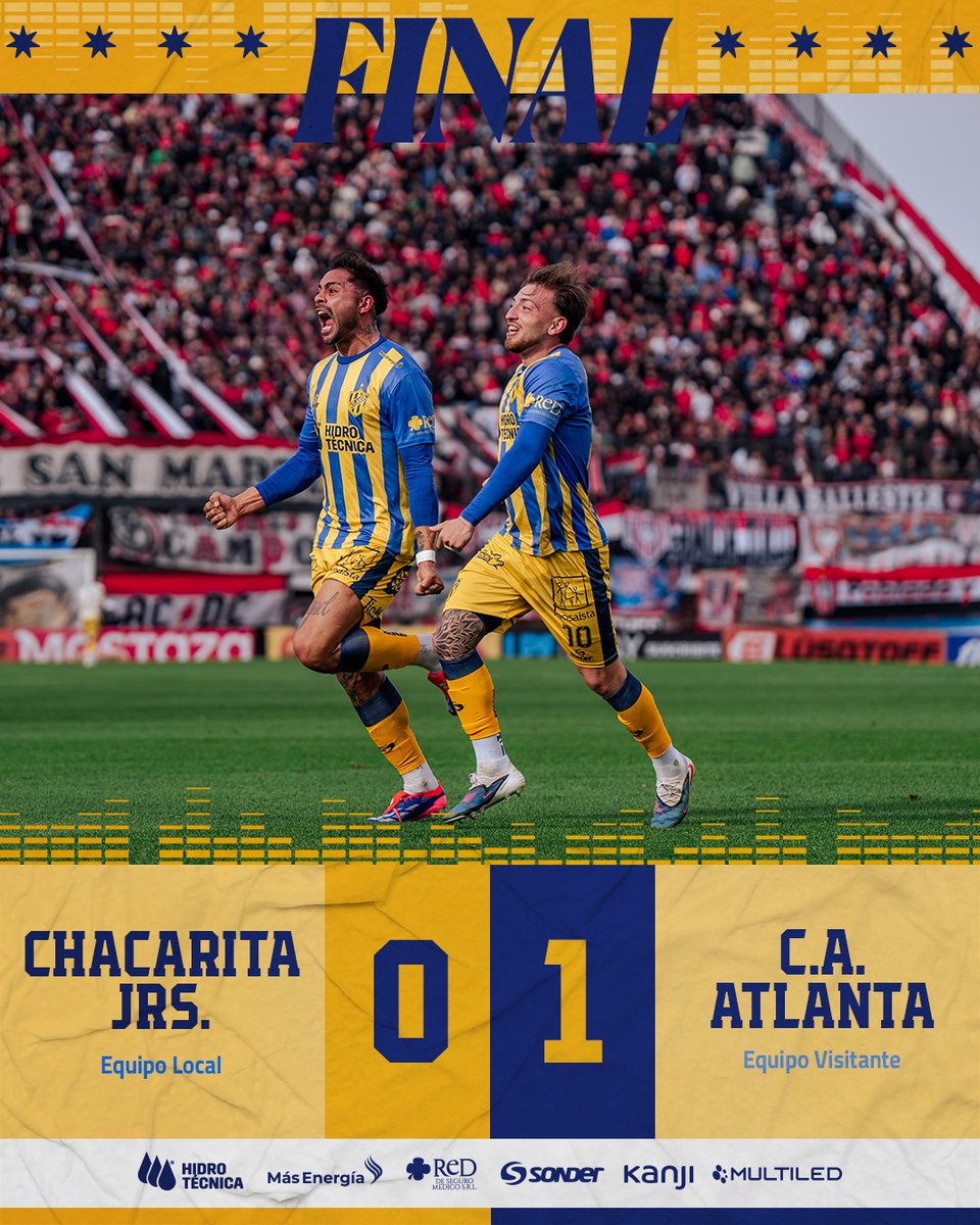 AtlantaRetro2's tweet photo. #Ecos #Chacarita 0 #Atlanta 1

✅3ra. vez en la historia que #Atlanta gana los 2 clásicos en un mismo torneo:

✔️Metropolitano 1974: 2-0 L y 5-2 V.

✔️1ra. B 1980: 1-0 L y 2-1 V. 
😂 #Chacarita descendió a la 1ra. C.

✔️1ra. Nac. 2026: 1-0 L y 1-0 V. https://t.co/OhimXr6fJR