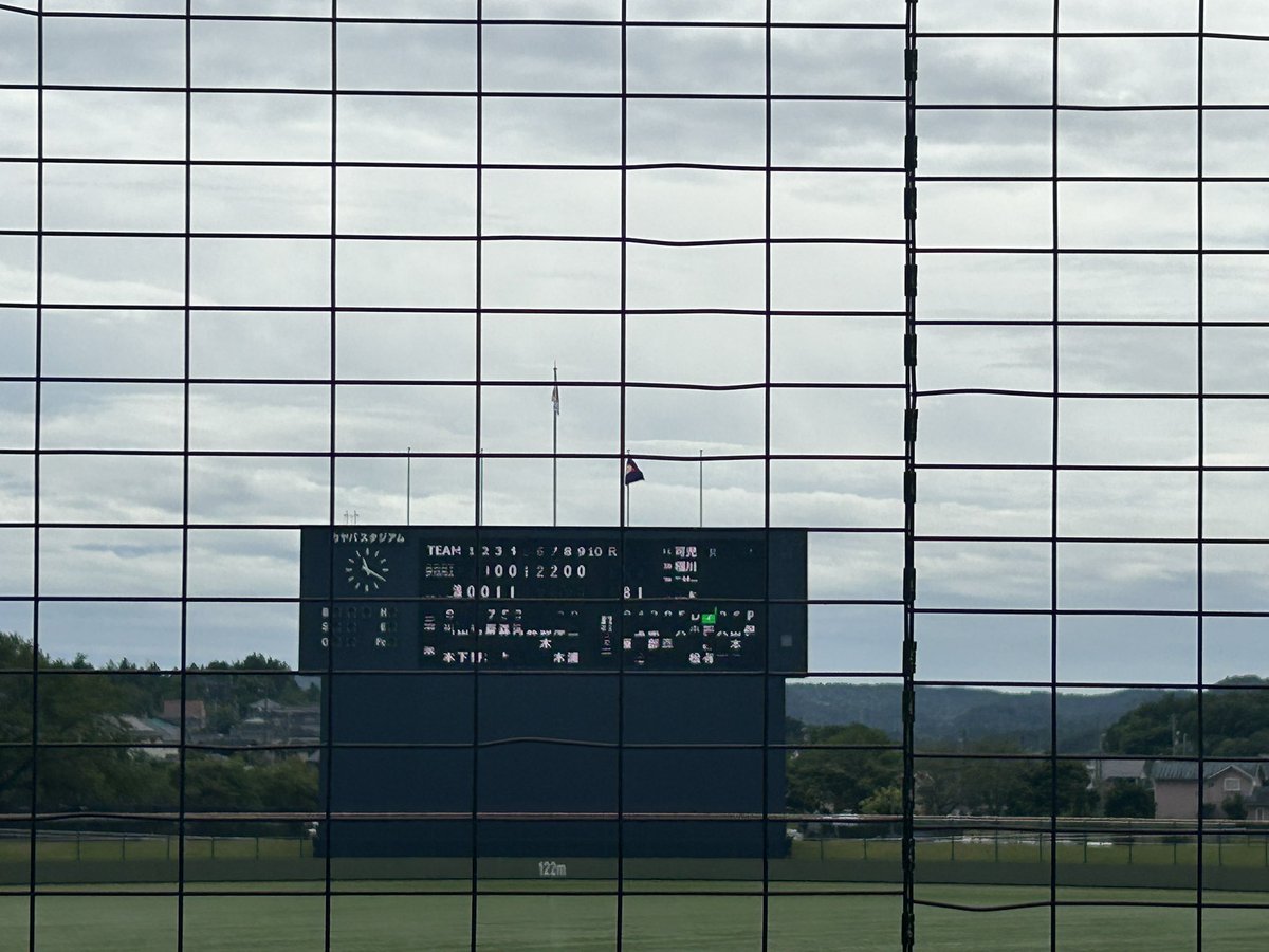 ancyanusmr53's tweet photo. 秋季岐阜県大会 2次T 2回戦
📍カヤバスタジアム　第1試合

多治見工　000 012 200 R5 H11 E4
麗澤瑞浪　001 120 02X R6 H8 E1

麗澤が逆転勝ちで16強。8回は0死1塁から強攻策。リリーフの保母は本調子では無かったが、8.9回は持ち直した。多工はよく打ったが、スローイングの差が結果を分けたか… https://t.co/sV9WUD4NWV