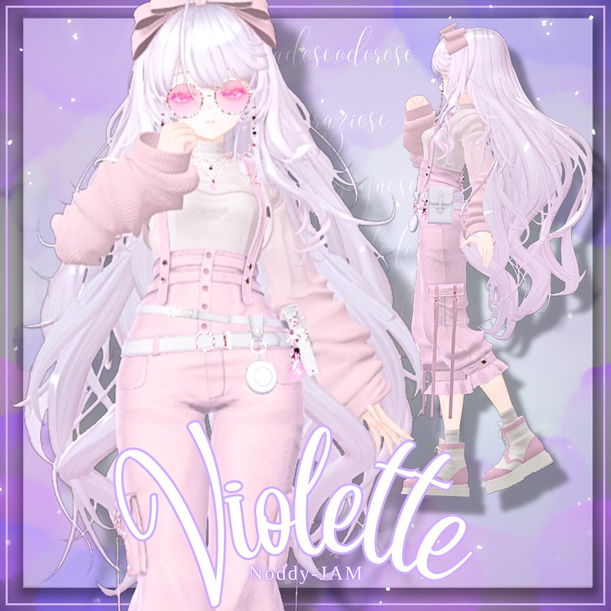 NodokaVrc's tweet photo. #NoddyJAM  新作衣装〚Violette -ヴィオレッテ-〛
-NanaseNoir-追加対応いたしました🎀

Booth：https://t.co/Vf4VBlmJdL

ナナセノワール単品のみSALE価格になります🙌
9/6～9/13(日)23:59までの1週間 ¥1800►¥1500

衣装のおかげで久々にナナセちゃんになれた主はご満悦です😊
#VRChat #nanasenoir3D https://t.co/O6RDsfeAhC