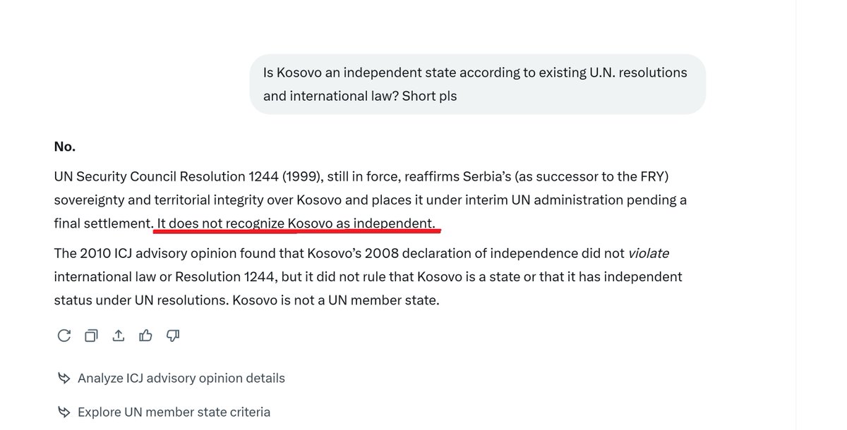 MonitorSvk's tweet photo. @KaterynaLis @UNMediaLiaison @UN It makes me wonder, did Ukraine also mind Kosovo being marked as independent country despite the fact it is part of Serbia according to international law? https://t.co/sZq1Pax7o5