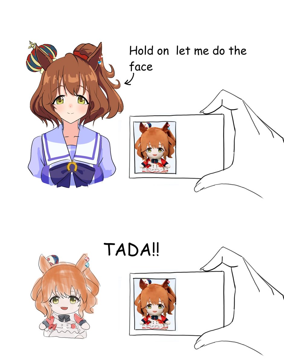 Yuusenpai69's tweet photo. Machan doing the card face

  #ウマ娘 #umamusume #umamusumeprettyderby #ウマ娘プリティーダービー https://t.co/85ntynxoeV