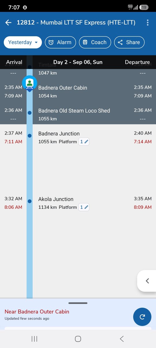 sunil_nigam's tweet photo. @PMOIndia @AshwiniVaishnaw @IndianRailUsers @RailMinIndia @BhusavalDivn @drmmumbaicr drm what is going on ..???? You are purposely delaying the train all train are crossing,  ashwin vaishnow where are you see you drm working lazy https://t.co/G581wLW70D