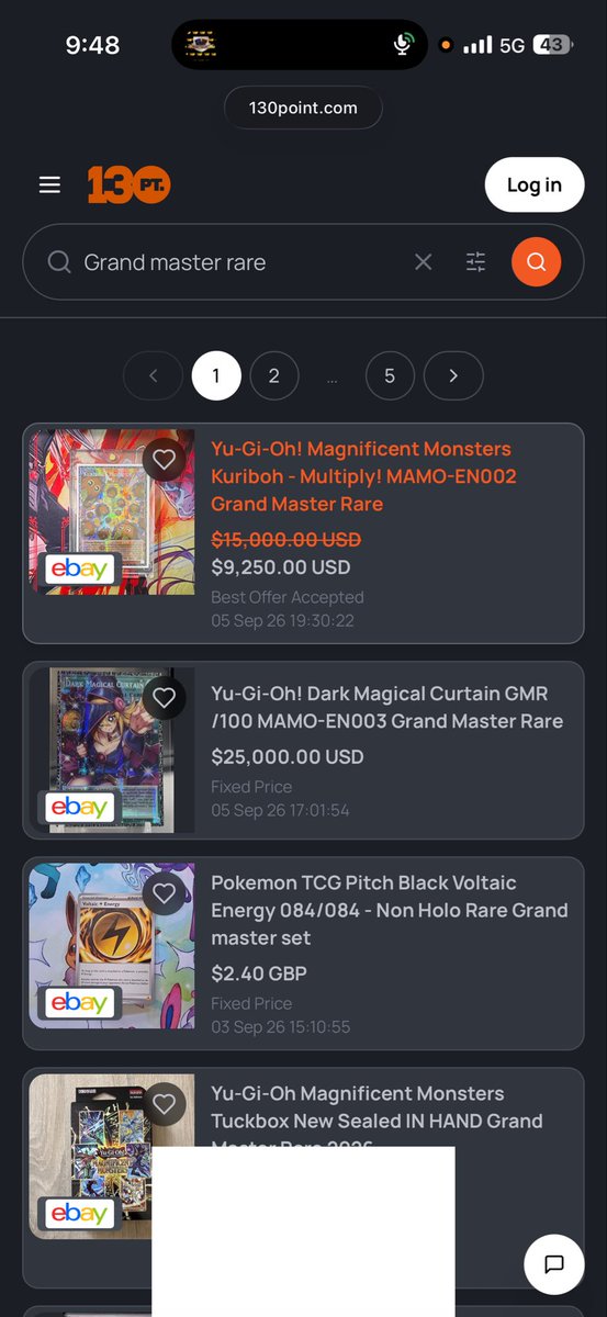 Barkybark7_'s tweet photo. @Kramaramb Actual sale for Kuriboh but the 25k legit sold these are real sales https://t.co/95qLKOQua6