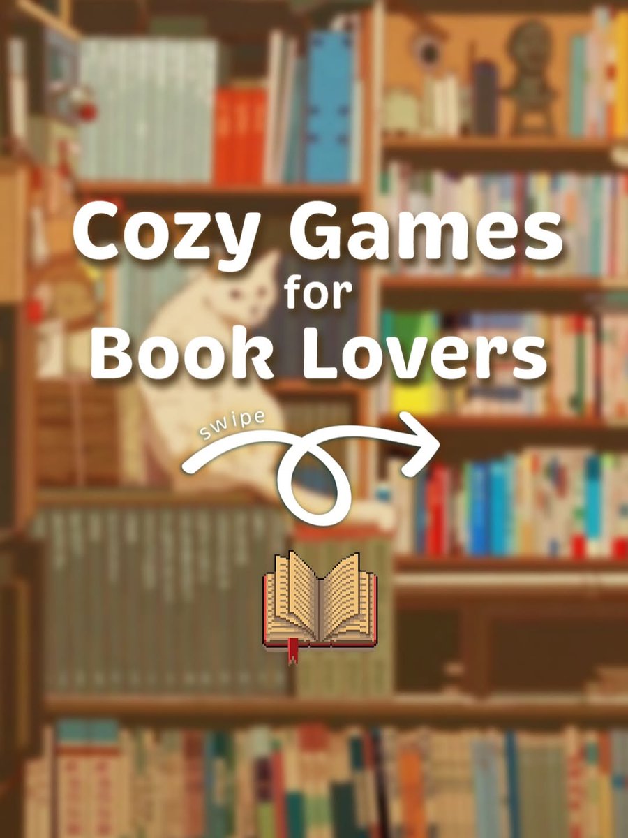 AnabelaVJFan's tweet photo. Love the feeling of being in a cozy bookstore? Try these 8 new games 📖✨🐈‍⬛

Hope they help you unwind this week. 🥰 https://t.co/HoZcitLRO9