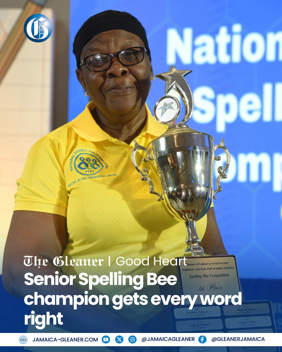 JamaicaGleaner's tweet photo. On Thursday, Veronica Richards-Whittaker entered the ballroom of The Jamaica Pegasus hotel in New Kingston with one goal, to become the 2026 National Senior Spelling Bee Champion and take the trophy home to St Mary.

Read more: https://t.co/l4UvXFU9Gz #GLNRFeatures #GoodHeart https://t.co/LWIf9tykkH