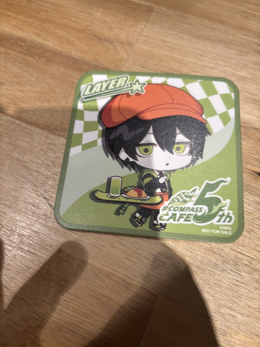 COMPASS_1125's tweet photo. コンパスカフェに来ており、零夜自引きしました！そして、零夜のコースターを交換してくださったお姉様ありがとうございます✨️✨️ https://t.co/dtErd8S7v6