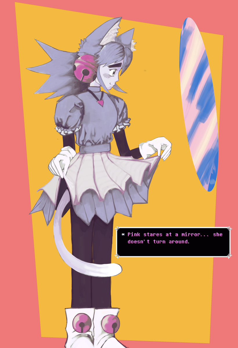 EVILY4O1's tweet photo. despite everything it’s still mew #mewmew #deltarunefanart #deltarune #deltarunechapter5 https://t.co/gx6DUnkybm