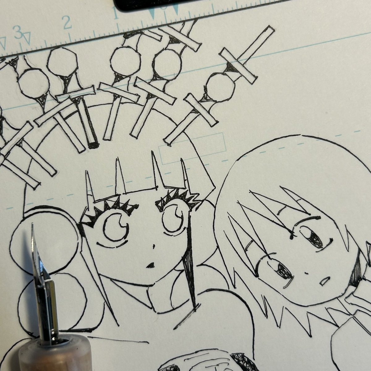 90mn_a's tweet photo. 描いてます✨ https://t.co/xl6qTRaFoc