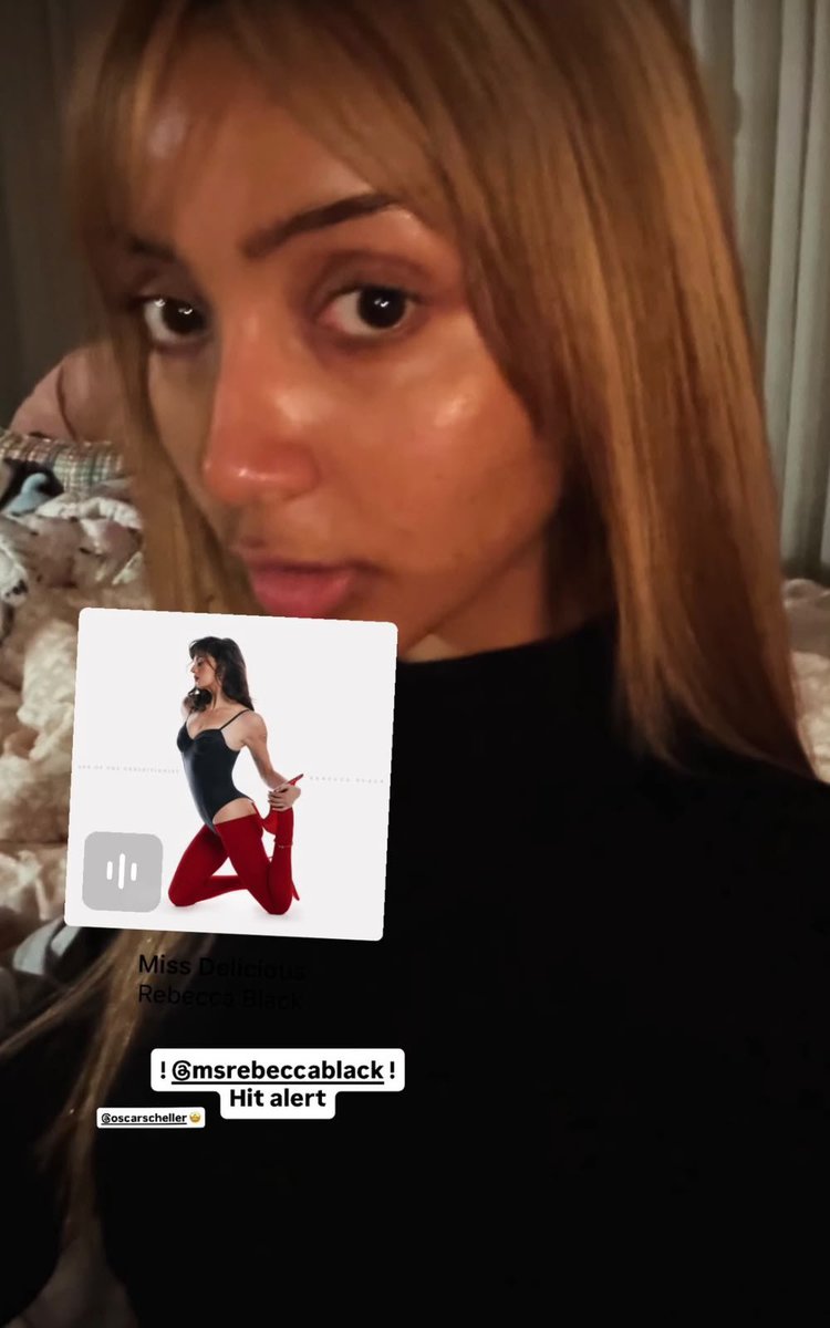 pinkpbrasil's tweet photo. 🚨📣 AVISA QUE É HIT! PinkPantheress publica story com a faixa 'Miss Delicious' presente no 'Age of the Exhibitionist', novo álbum da artista independente Rebecca Black, e avisa que é um HIT! https://t.co/USvib3PPGb