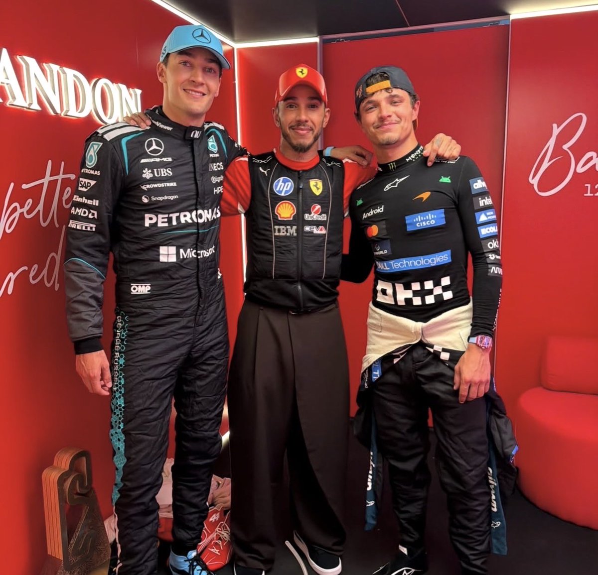 pviiig7gr's tweet photo. George has been pretty much there for almost all special moments of other drivers like..

Charles’s win, Lewis’s first win with Ferrari, Pierre’s first pole and a british podium! 🥹🩵🫶! https://t.co/YBYGssWCRl