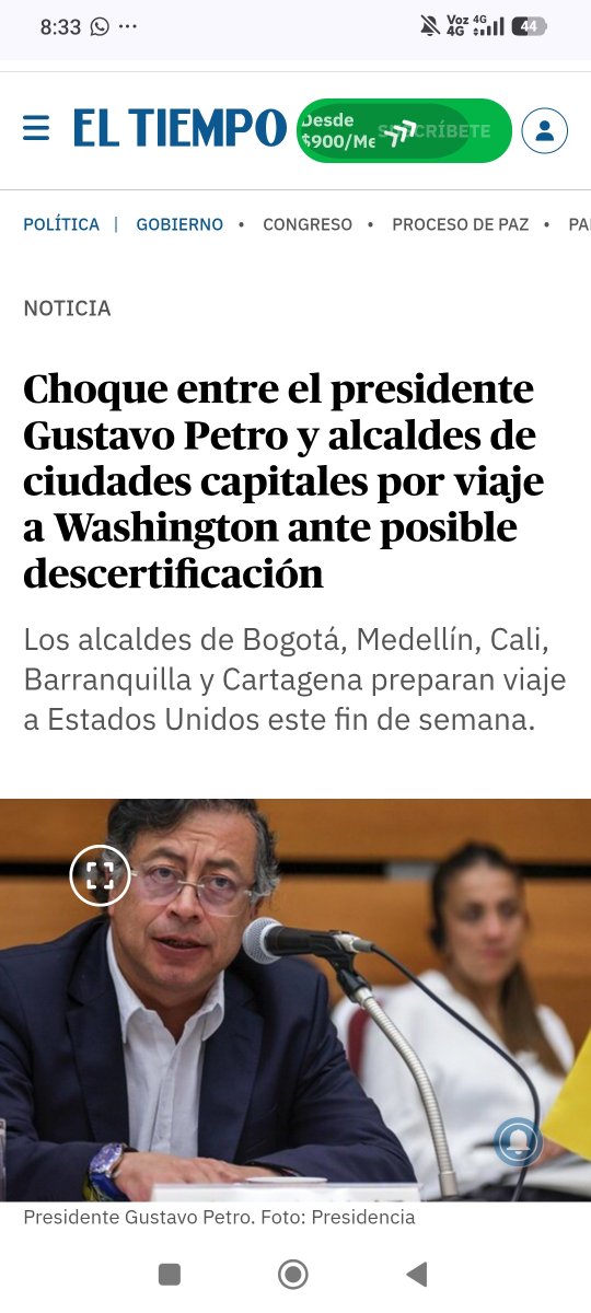 carlos_franco78's tweet photo. Cuando Petro desautorizó un Alcalde (por viaje diplomático) era un CHOQUE.

Cuando De La Espriella desautoriza un Alcalde, es una ADVERTENCIA.

Será muy fácil identificar un "medio amigo" a este gobierno = desinformación. https://t.co/zEN3NOLSe4