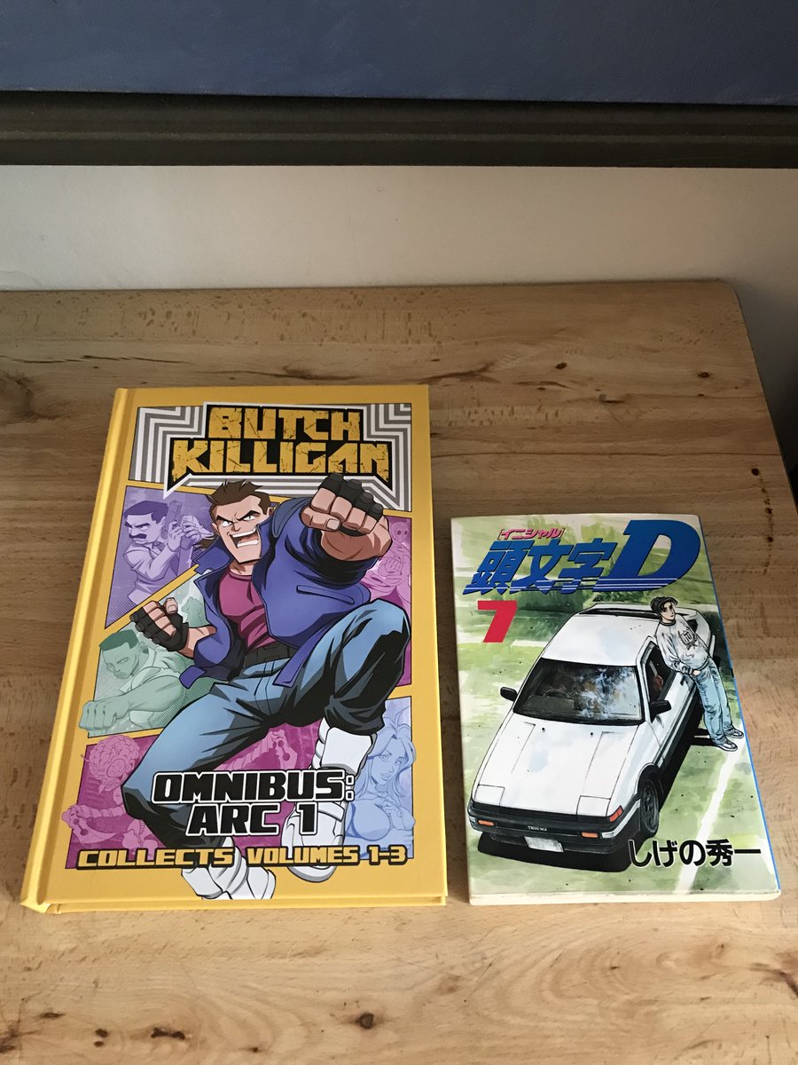 jamezsr's tweet photo. I'm glad I am late to the Butch Killigan party because the hardcover omnibus that collects the first 3 issues is sexy as hell. I was expecting it was going to be the typical Japanese collected omnibus size but it is actually HUGE. As others have said you could probably bludgeon someone to death with this absolute brick of a book. I have been cracking up like an idiot for the past few days at the copious amounts of violence and gags in BK. I assumed since I find Sven funny I would probably enjoy BK and I was correct. I handle a lot of books and the quality of the book binding appears to be very good. Nice cloth headbands on the spine, colors really pop, etc. I really appreciate that the variant covers were included as well. Very happy with purchase. @Butchkilligan @svenstoffels