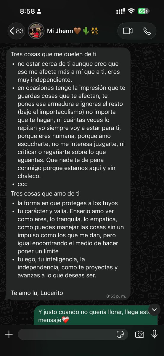 _006fta's tweet photo. Justo en la sensibilidad❤️‍🩹… Pensar que tengo buenas cualidades que yo no puedo percibir, me achina los ojos🥺
Amo a mi mejor amiga. ♾️ https://t.co/VO324msOfI