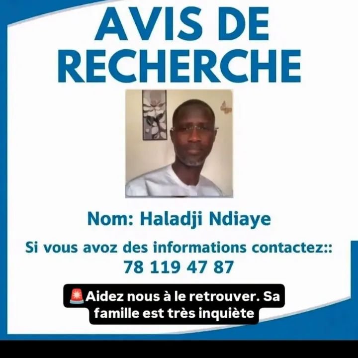 Avis_Senegal's tweet photo. 🚨Aidez nous à le retrouver🙏 https://t.co/9DEzq23vN1