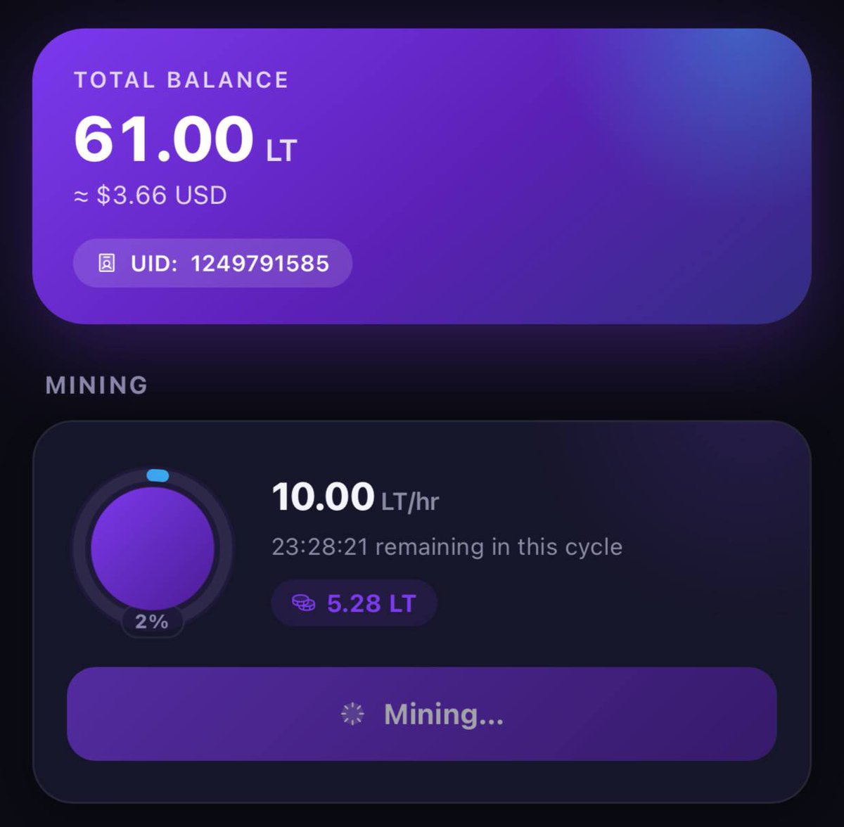 __NOO0R's tweet photo. 🟣 ULTRA WALLET | #MINING 

🔴 START : https://t.co/Z812MSoiQd

+ Open Bot &amp; Start Mining Every 24h

✅ Done

$GRAM $ATF #Airdrop https://t.co/b9e6uDyeH3