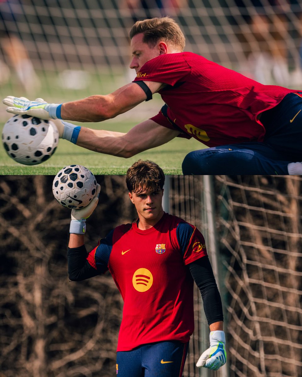 james51nas's tweet photo. Ter Stegen viaja a Ámsterdam tras entrenarse con el Bar��a en la última sesión de la primera semana de pretemporada. Su cesión al Ajax está cerrada. Iker Rodríguez toma el relevo. https://t.co/SjO9ELonCF