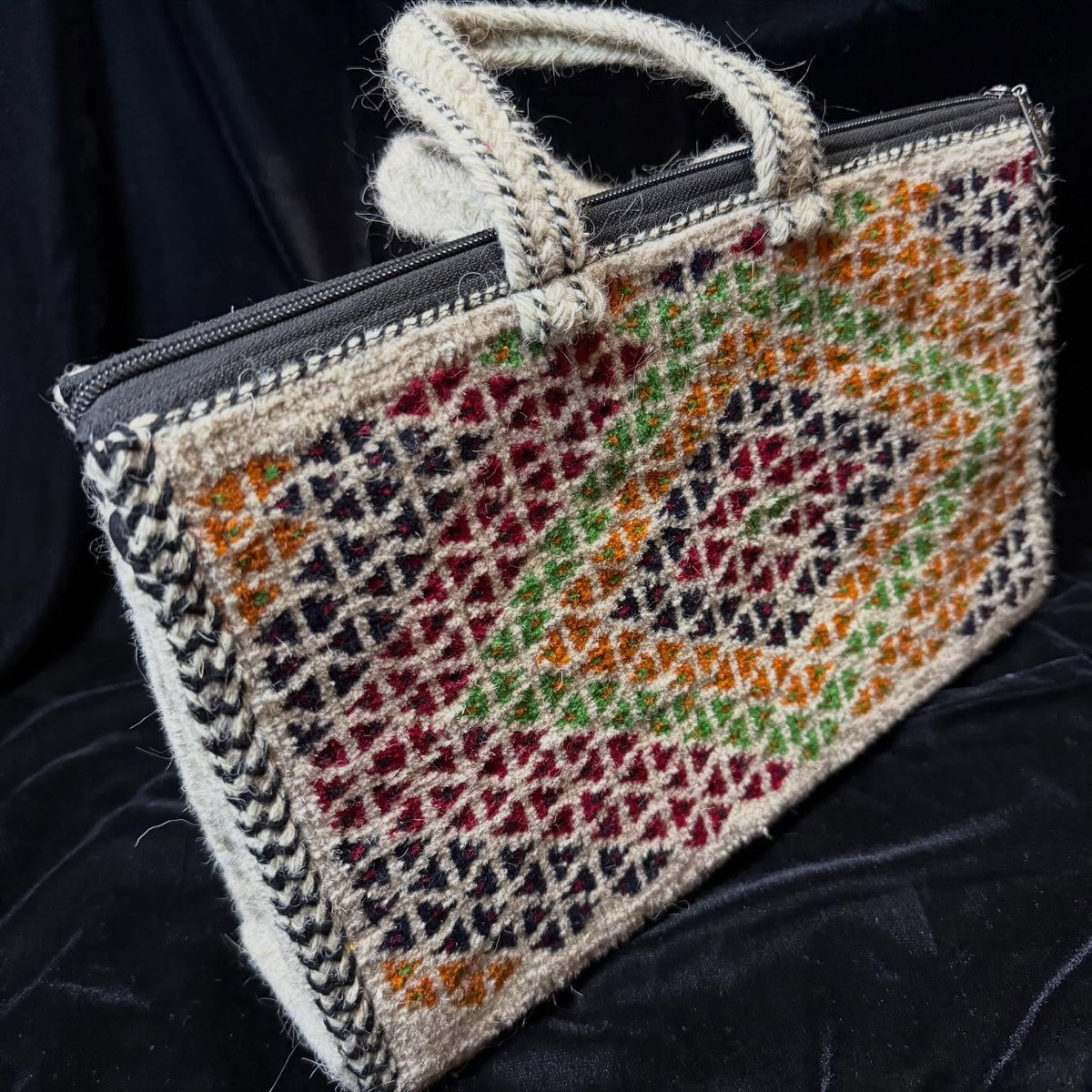 molsar's tweet photo. Sold Out: Handmade Turkmen Carpet Wool Bag. Crafted with heritage and styled for today, each stitch reflects Turkmen artistry. DM to order. Shipping across all states. https://t.co/YGm2xJlM4G
