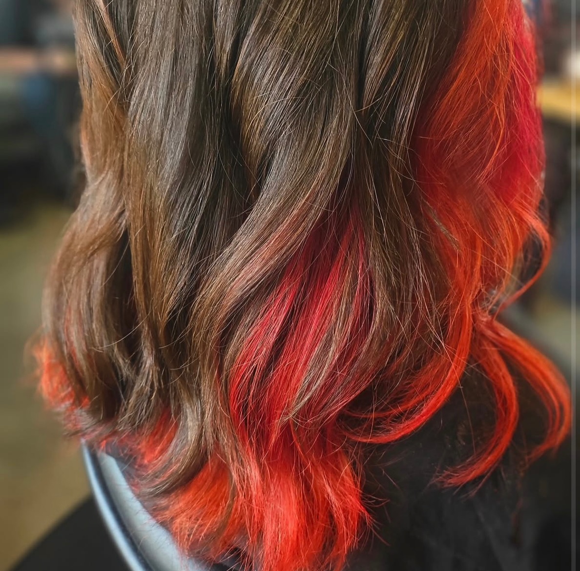 limarmore's tweet photo. Want fun hair without the major time or upkeep? A vivid halo placement might be the perfect fit. Hair by Joelle, Union Grove hairstylist. https://t.co/hXb9f8fERN