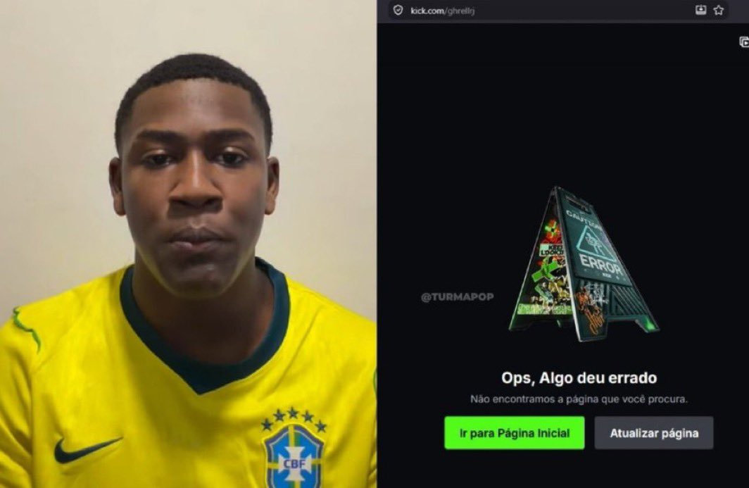 choquei's tweet photo. 🚨ATENÇÃO: Perfil do streamer GH é BANIDO da plataforma KICK. https://t.co/0oIwRigRbA
