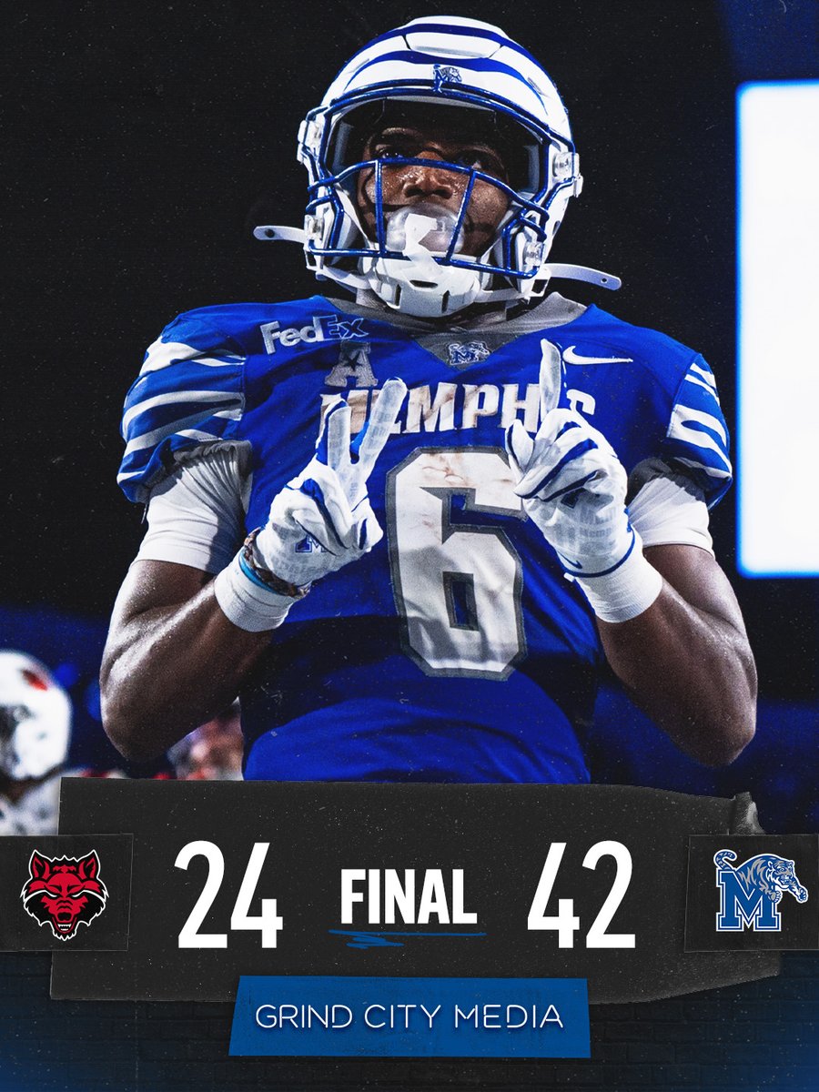 grindcitymedia's tweet photo. .@MemphisFB get the win in front of a sold out crowd. https://t.co/wm3DxlIfEw