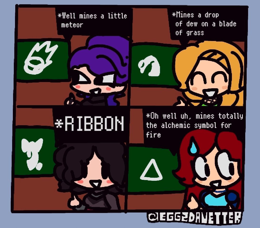 eggzdavetter's tweet photo. NDGO and their Emblems #RWBY https://t.co/zYX0ZzTFPh