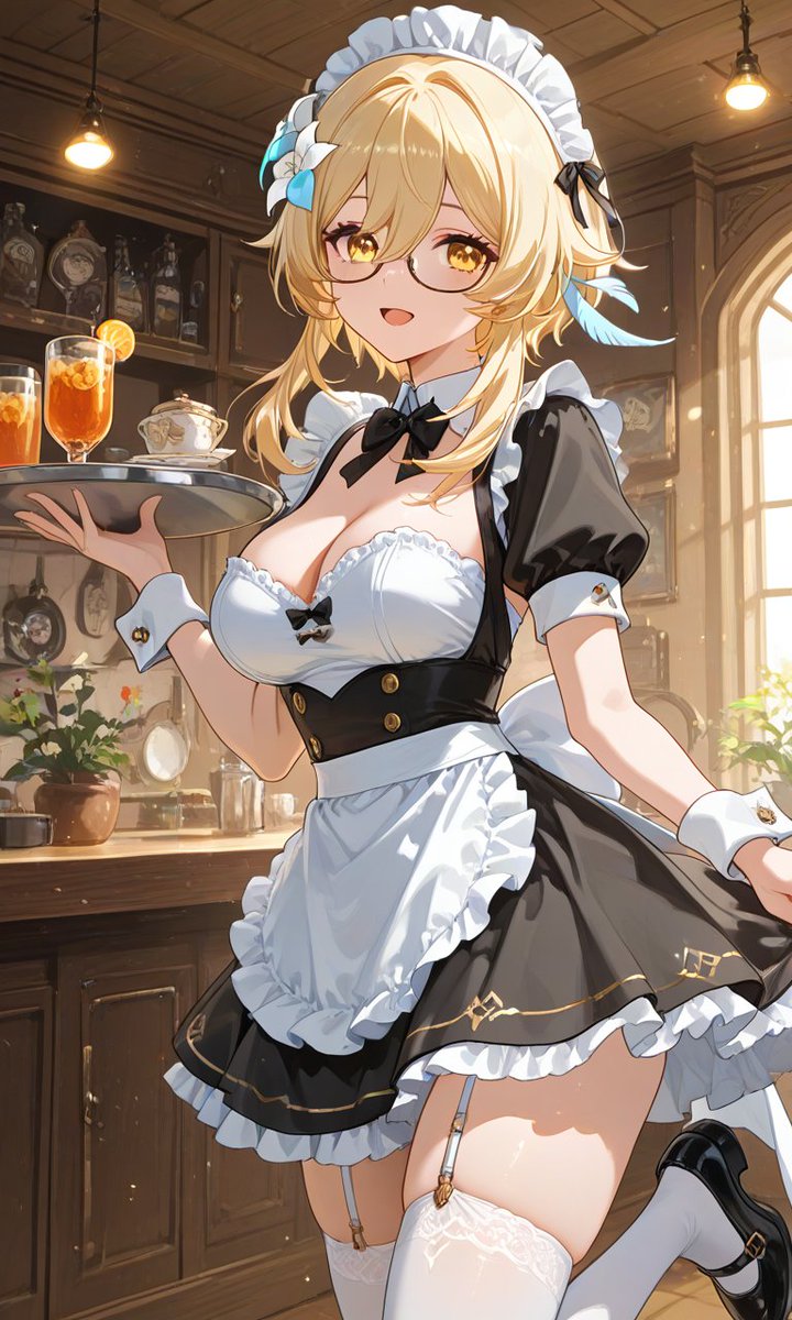 PanchoKurosaki's tweet photo. una linda Lumina de Maid https://t.co/yWGPDD55XS
