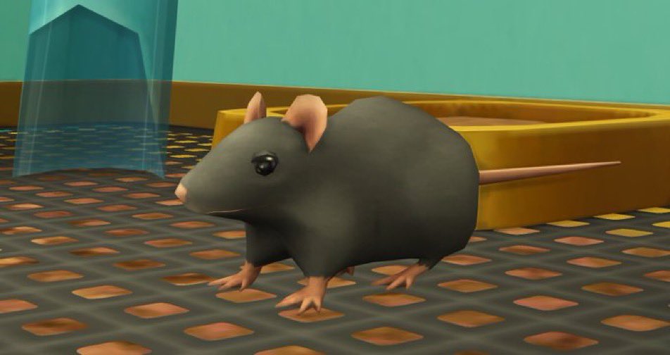 ichewthings's tweet photo. love this rat from sims. he’s such a cutie https://t.co/RDxAlcUfo2