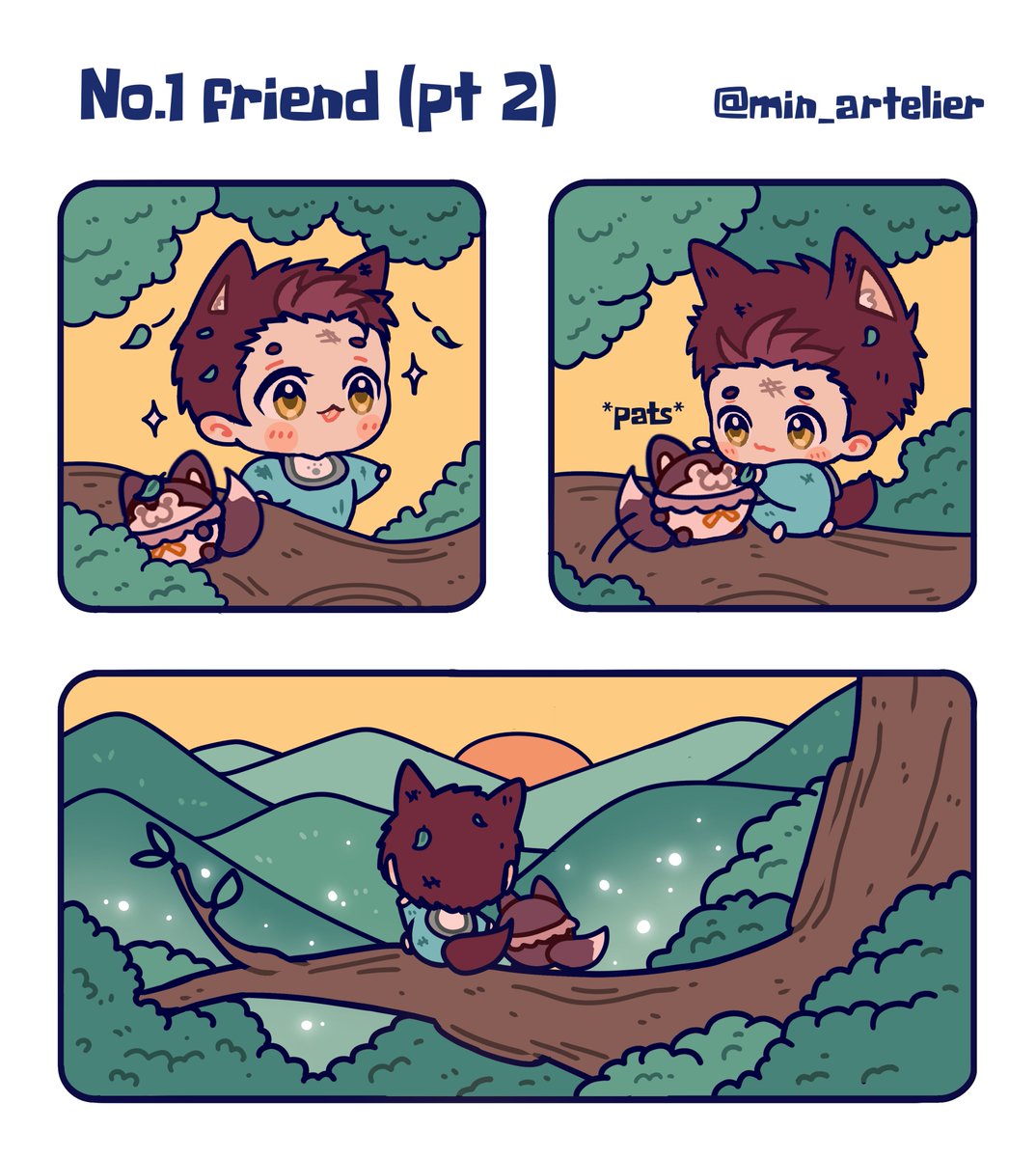 min_artelier's tweet photo. No.1 friend (part 2) 🐺
#Valko #BringbackValko
#TheadventuresoflittleValko https://t.co/rYzBeaJIFj